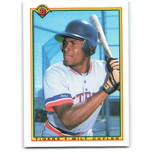 1990 Bowman #358 Milt Cuyler NM-MT RC Rookie Detroit Tigers Baseball Card