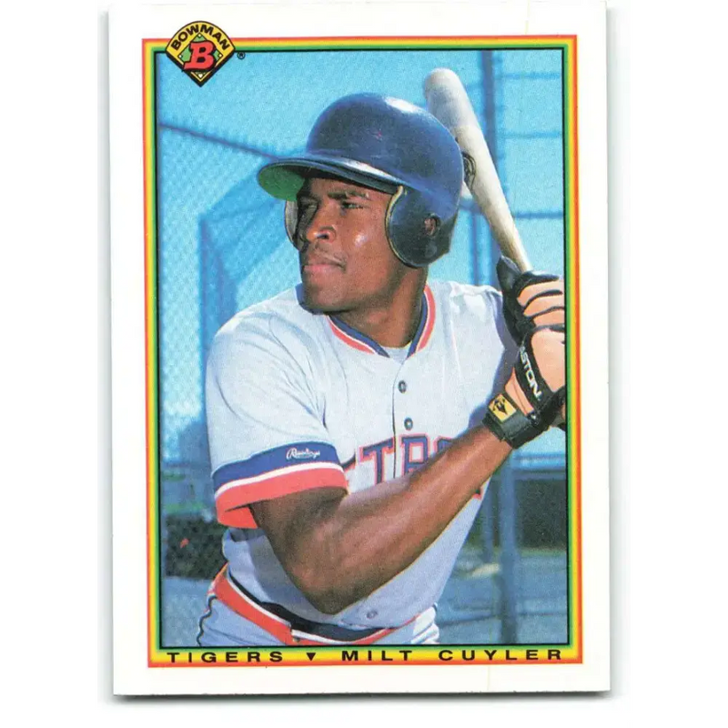 1990 Bowman #358 Milt Cuyler NM-MT RC Rookie Detroit Tigers Baseball Card - Baseball Card Single