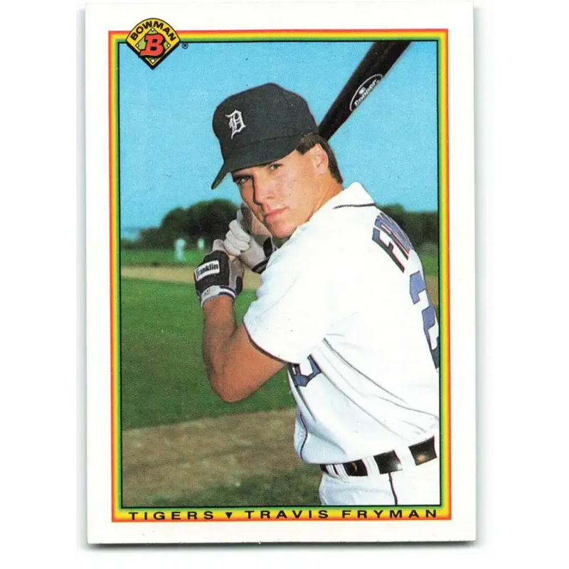 1990 Bowman #360 Travis Fryman NM-MT RC Rookie Detroit Tigers Baseball Card - Baseball Card Single