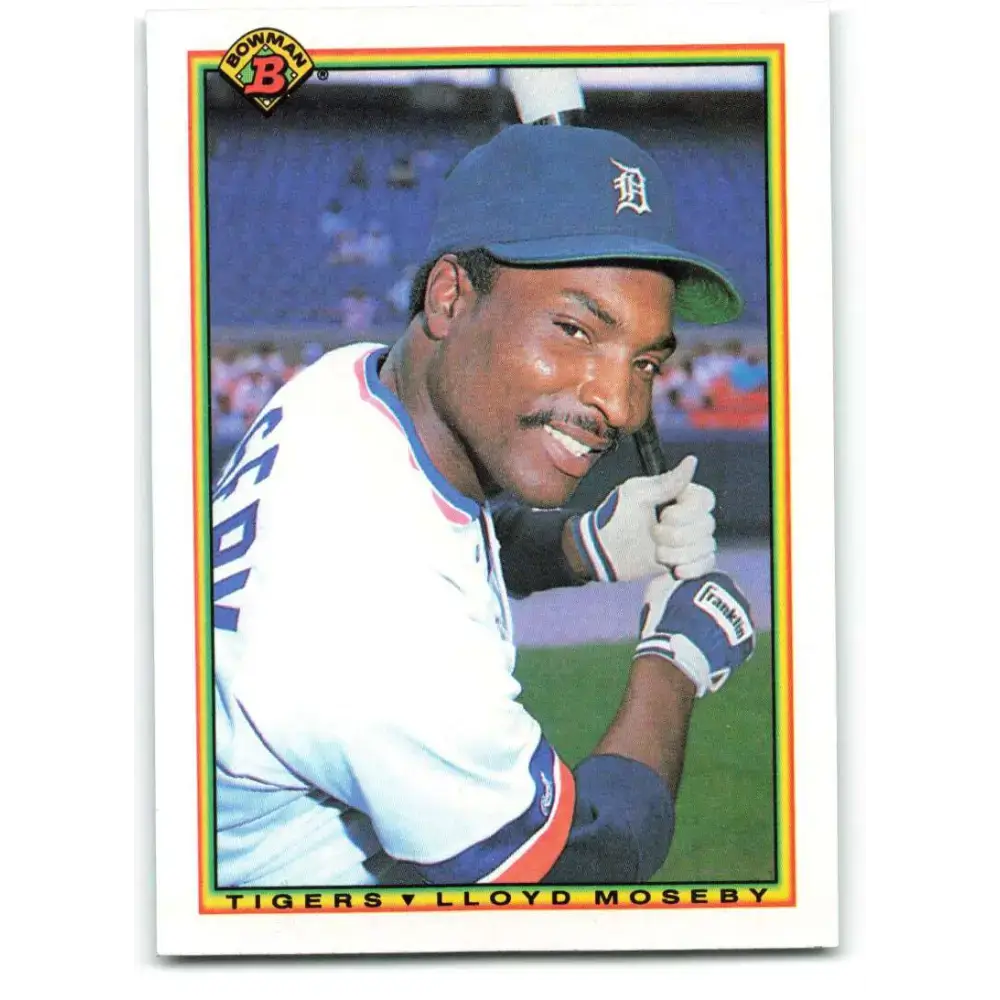 1990 Bowman #362 Lloyd Moseby NM-MT Detroit Tigers Baseball Card - Baseball Card Single