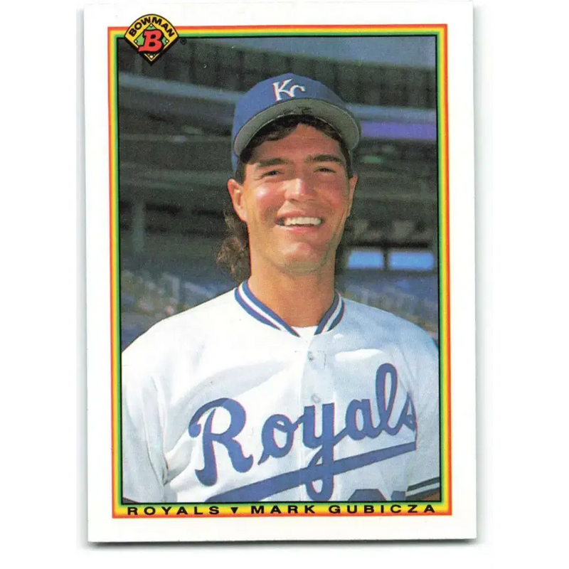 1990 Bowman #363 Mark Gubicza NM-MT Kansas City Royals Baseball Card - Baseball Card Single