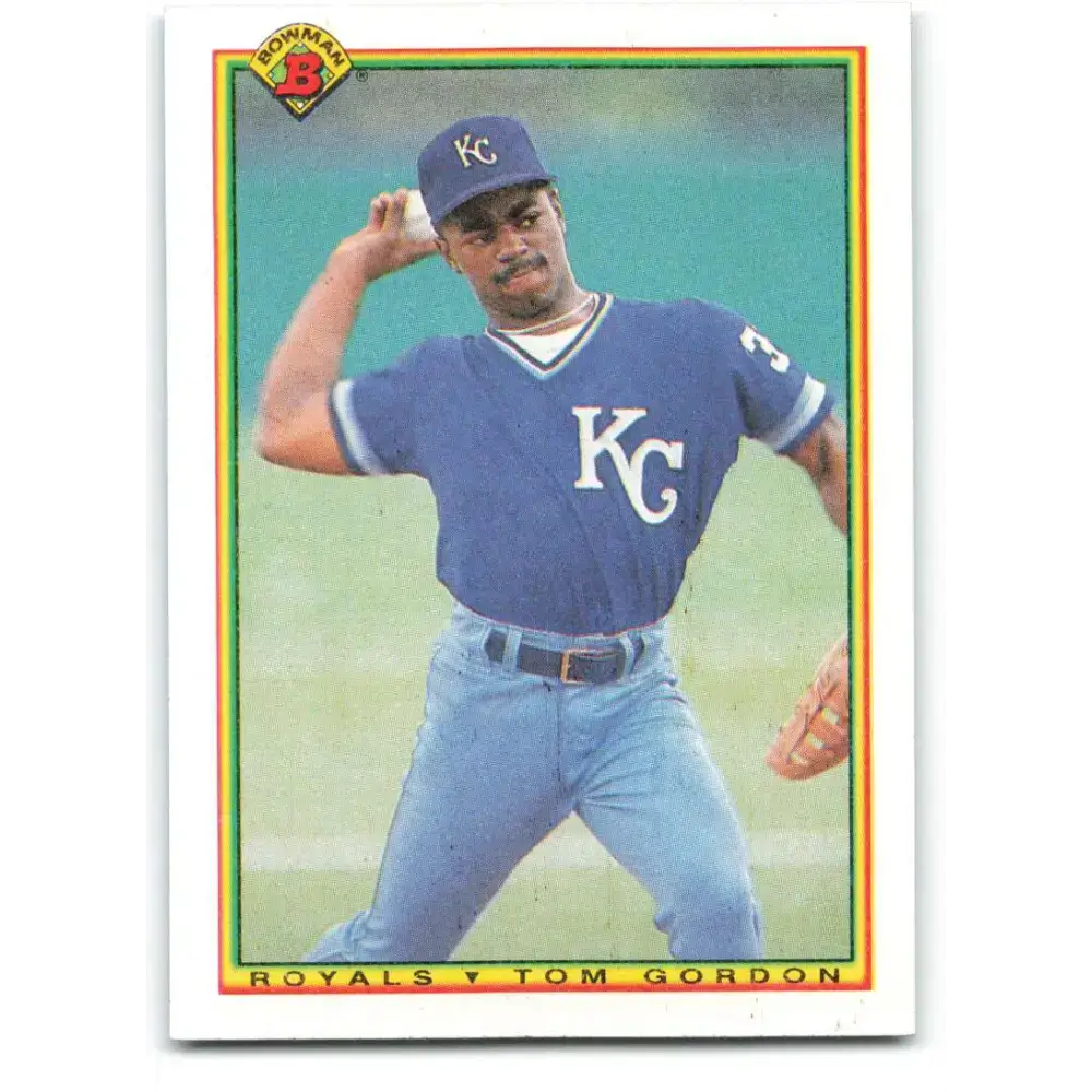 1990 Bowman #365 Tom Gordon NM-MT Kansas City Royals Baseball Card