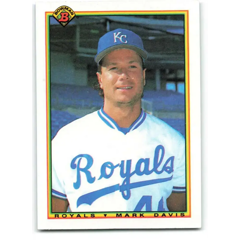 1990 Bowman #369 Mark Davis NM-MT Kansas City Royals Baseball Card - Baseball Card Single