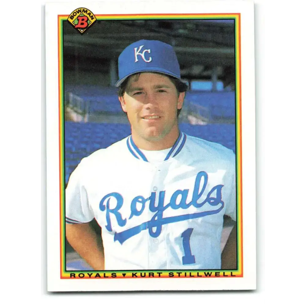 1990 Bowman #376 Kurt Stillwell NM-MT Kansas City Royals Baseball Card