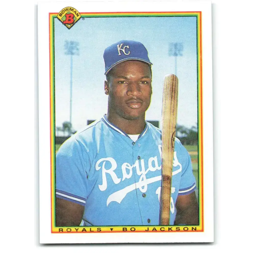 1990 Bowman #378 Bo Jackson NM-MT Kansas City Royals Baseball Card - Baseball Card Single
