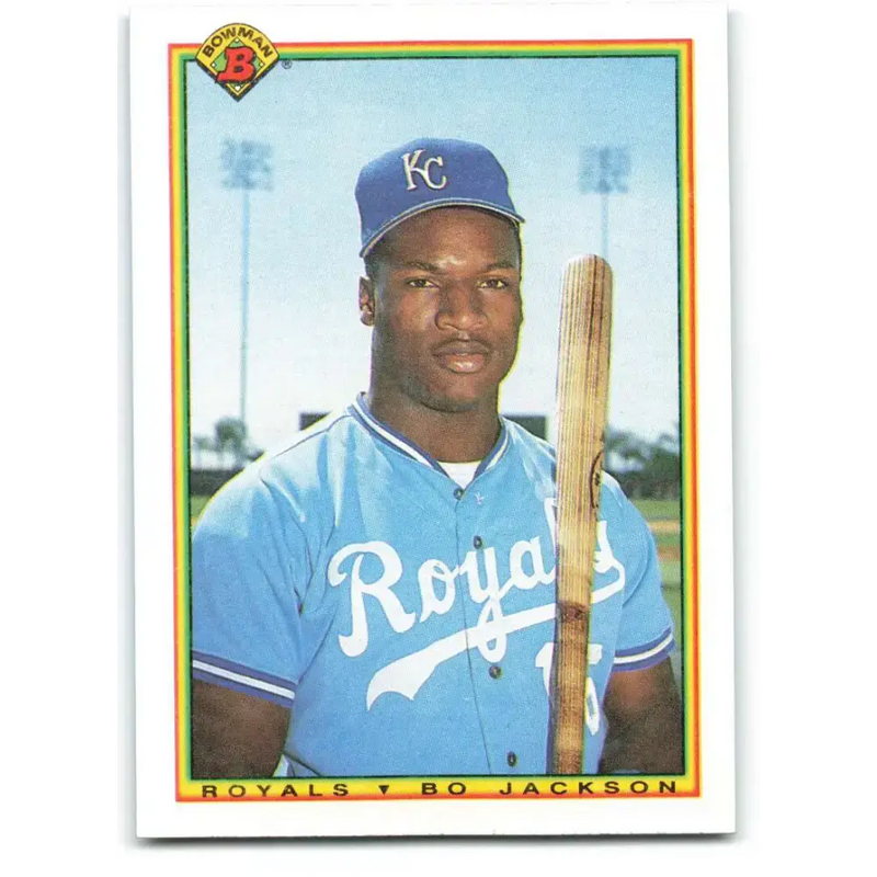 1990 Bowman #378 Bo Jackson NM-MT Kansas City Royals Baseball Card - Baseball Card Single
