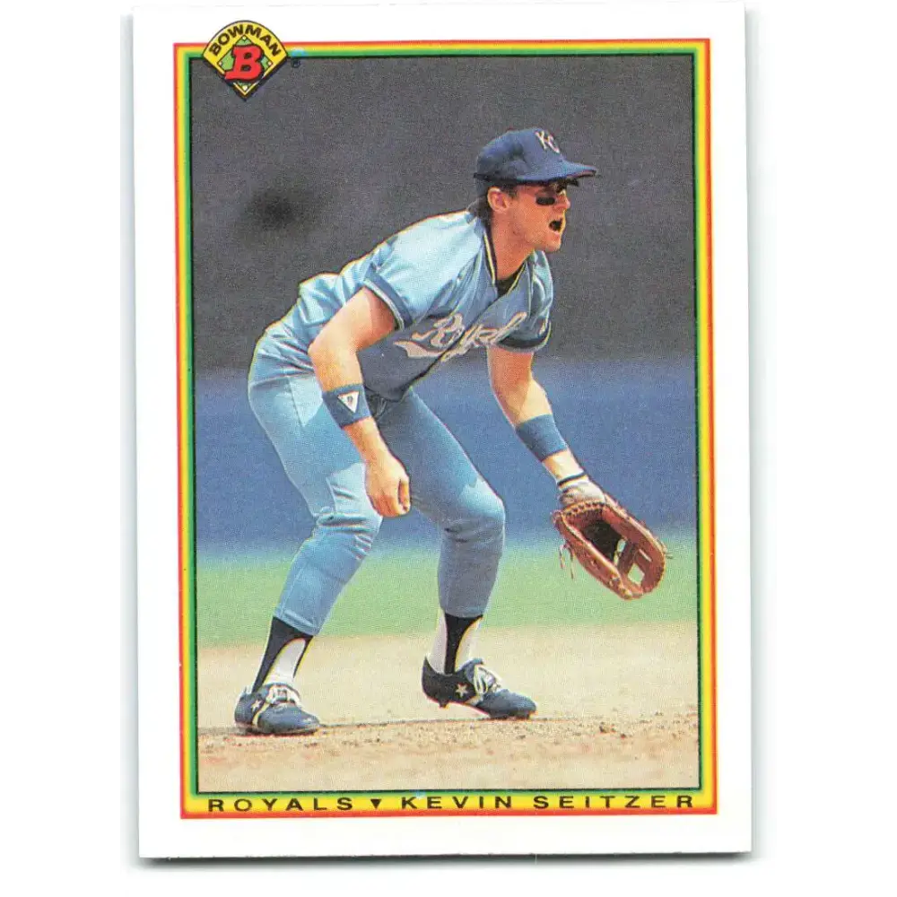 1990 Bowman #380 Kevin Seitzer NM-MT Kansas City Royals Baseball Card - Baseball Card Single