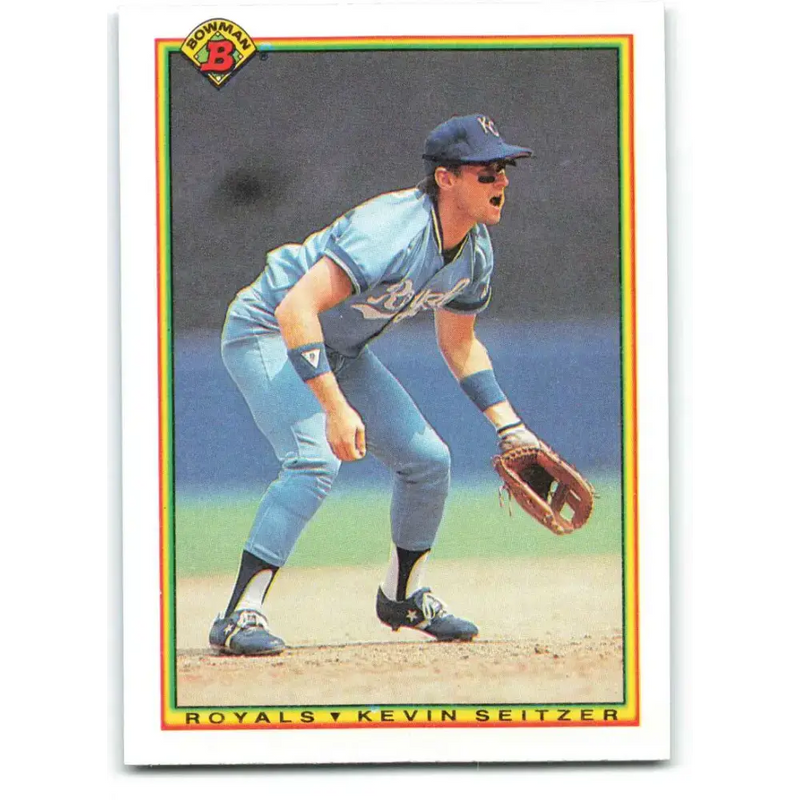 1990 Bowman #380 Kevin Seitzer NM-MT Kansas City Royals Baseball Card - Baseball Card Single