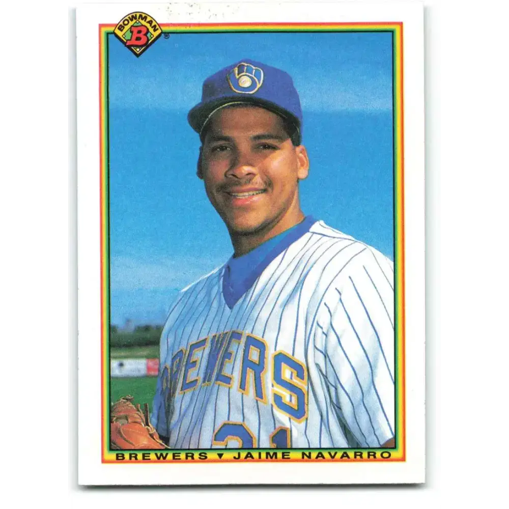1990 Bowman #388 Jaime Navarro NM-MT Milwaukee Brewers Baseball Card