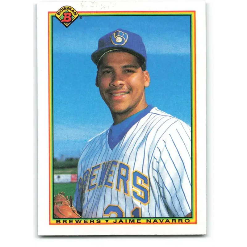 1990 Bowman #388 Jaime Navarro NM-MT Milwaukee Brewers Baseball Card