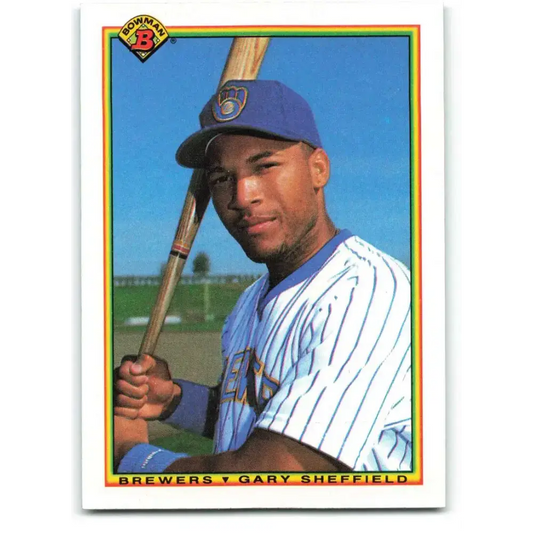 1990 Bowman #391 Gary Sheffield NM-MT Milwaukee Brewers Baseball Card