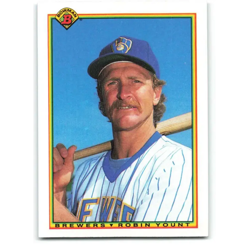 1990 Bowman #404 Robin Yount NM-MT Milwaukee Brewers Baseball Card - Baseball Card Single