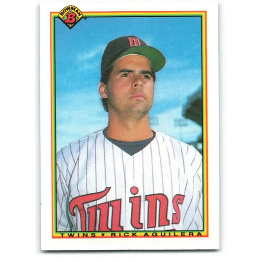 1990 Bowman #405 Rick Aguilera NM-MT Minnesota Twins Baseball Card