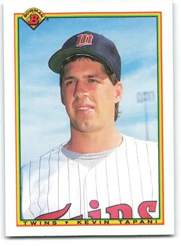 Original gloss Kevin Tapani baseball card 1990 Bowman NM-MT Rookie Twins