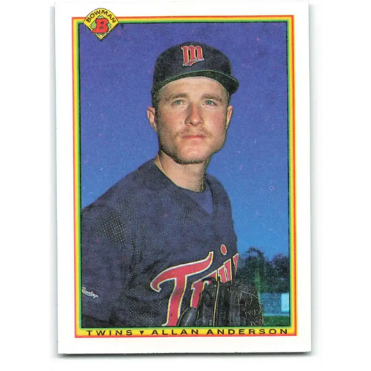 1990 Bowman #409 Allan Anderson NM-MT Minnesota Twins Baseball Card