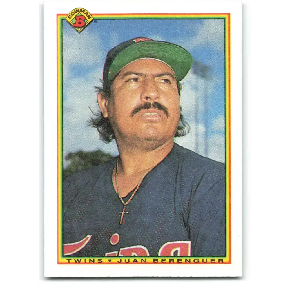 1990 Bowman #410 Juan Berenguer NM-MT Minnesota Twins Baseball Card - Baseball Card Single