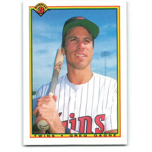1990 Bowman #414 Greg Gagne NM-MT Minnesota Twins Baseball Card