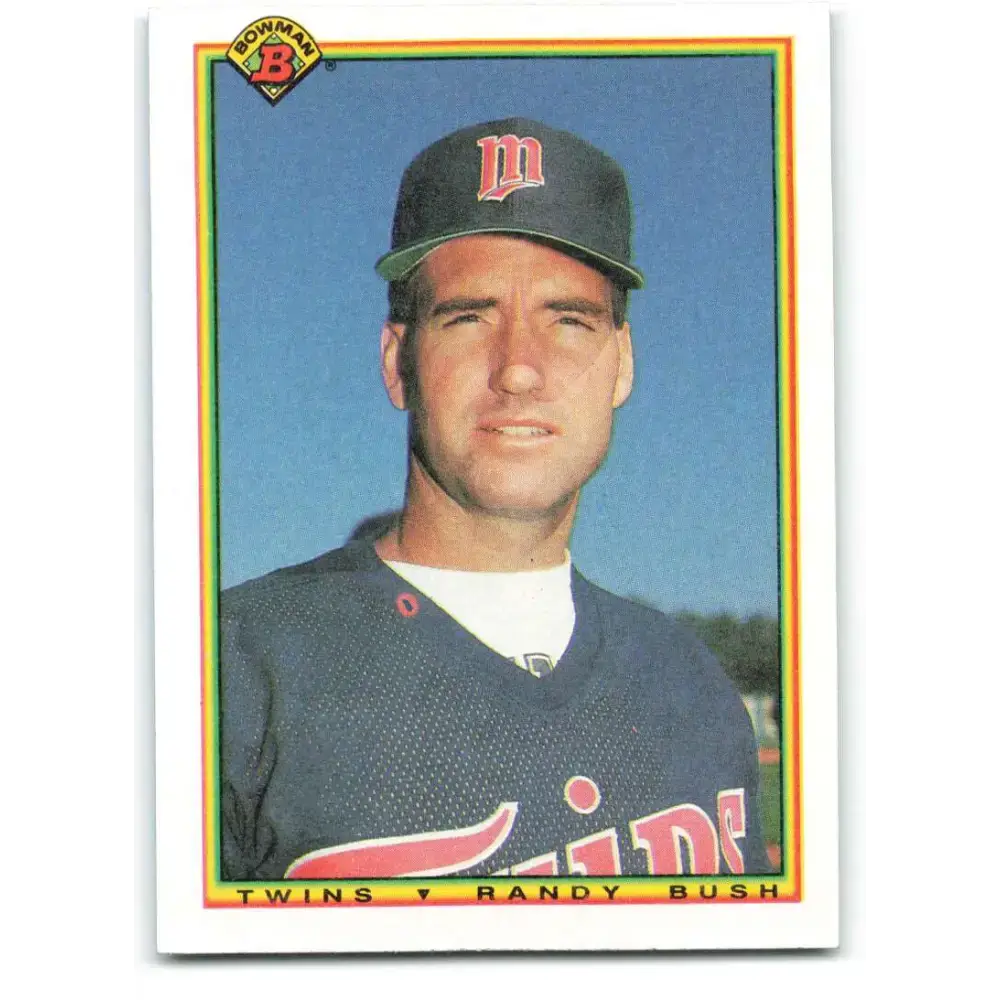 1990 Bowman #416 Randy Bush NM-MT Minnesota Twins Baseball Card - Baseball Card Single