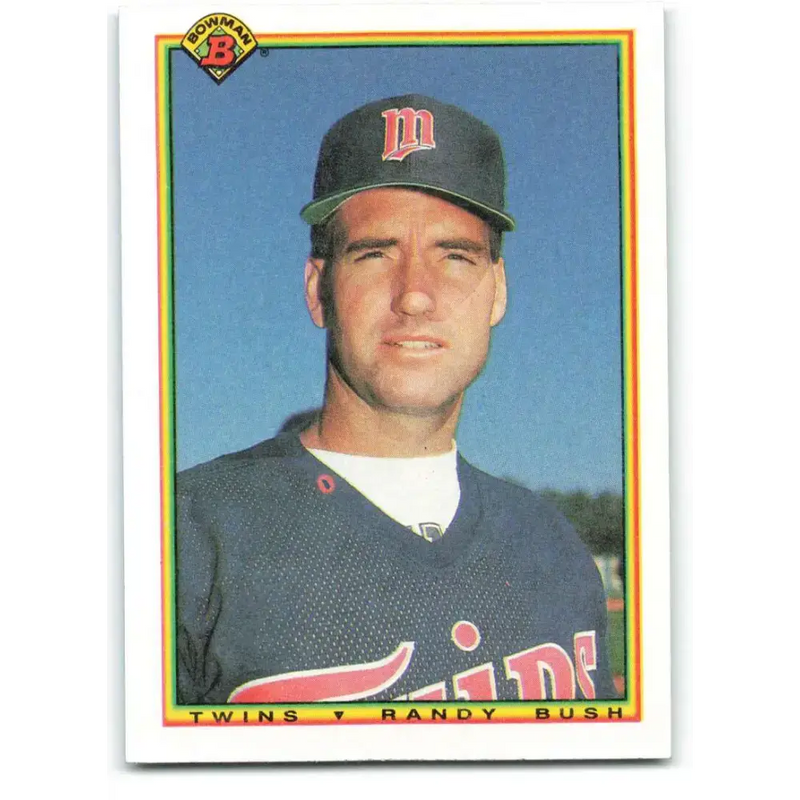 1990 Bowman #416 Randy Bush NM-MT Minnesota Twins Baseball Card - Baseball Card Single