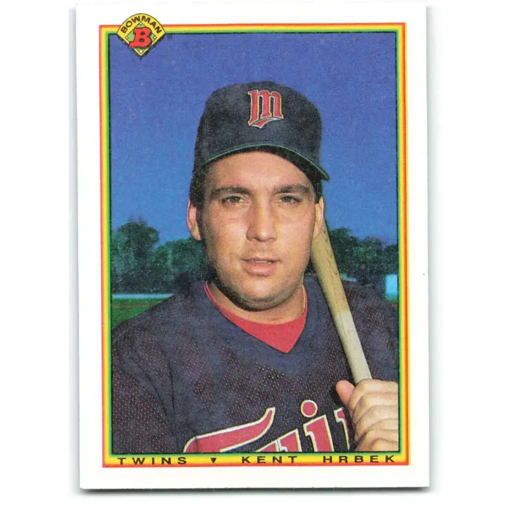 1990 Bowman #418 Kent Hrbek NM-MT Minnesota Twins Baseball Card - Baseball Card Single