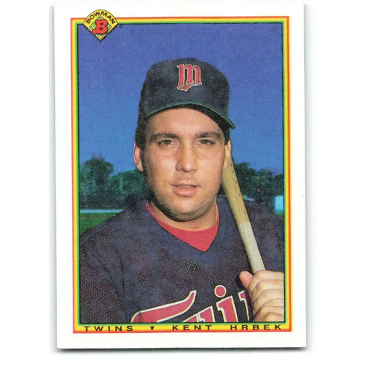 1990 Bowman #418 Kent Hrbek NM-MT Minnesota Twins Baseball Card