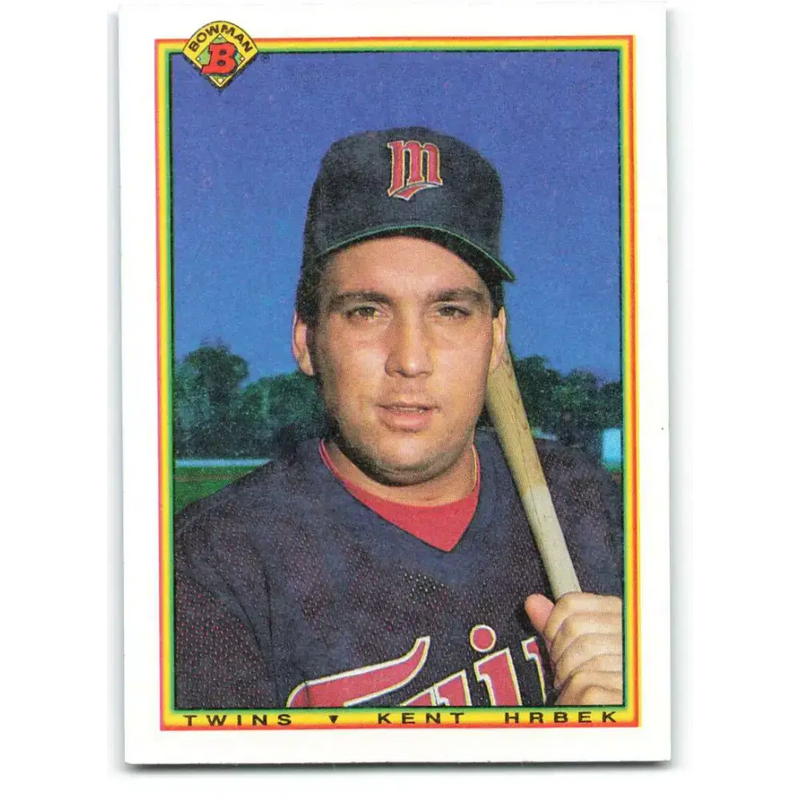 1990 Bowman #418 Kent Hrbek NM-MT Minnesota Twins Baseball Card - Baseball Card Single