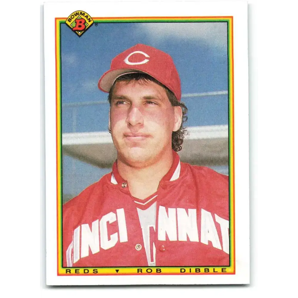 1990 Bowman #42 Rob Dibble NM-MT Cincinnati Reds Baseball Card - Baseball Card Single