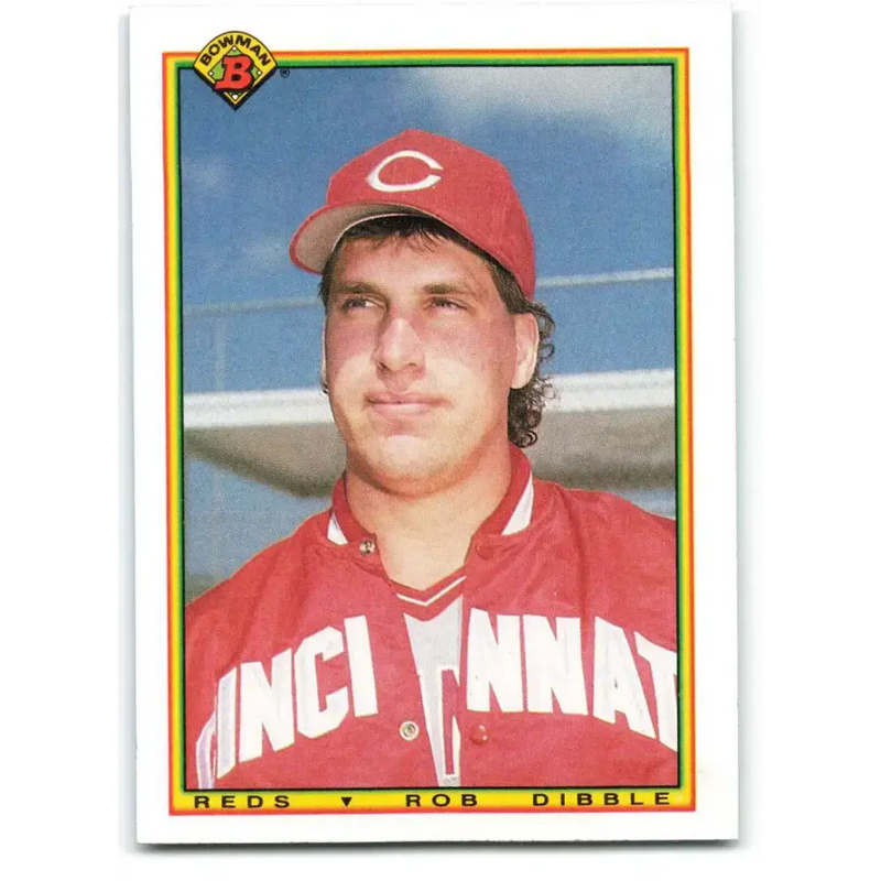 1990 Bowman #42 Rob Dibble NM-MT Cincinnati Reds Baseball Card - Baseball Card Single