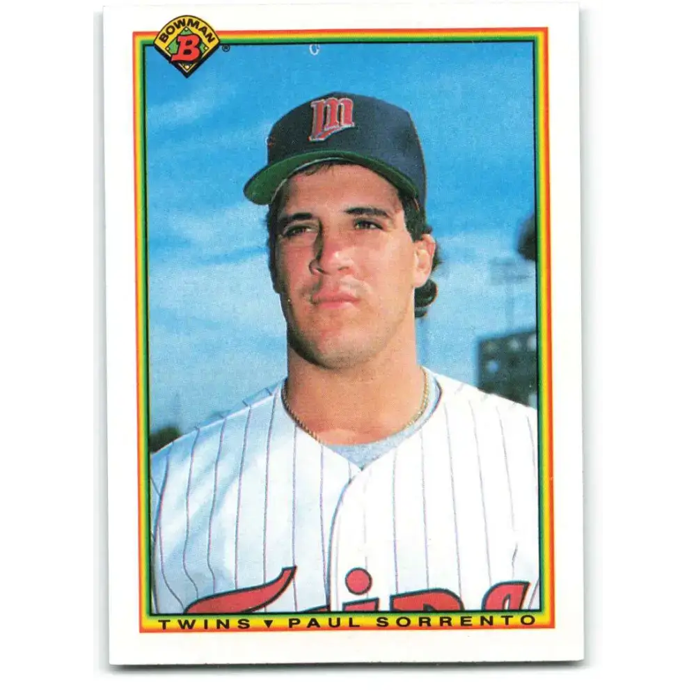 1990 Bowman #421 Paul Sorrento NM-MT RC Rookie Minnesota Twins Baseball Card - Baseball Card Single
