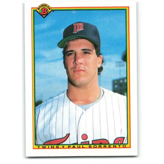 1990 Bowman #421 Paul Sorrento NM-MT RC Rookie Minnesota Twins Baseball Card