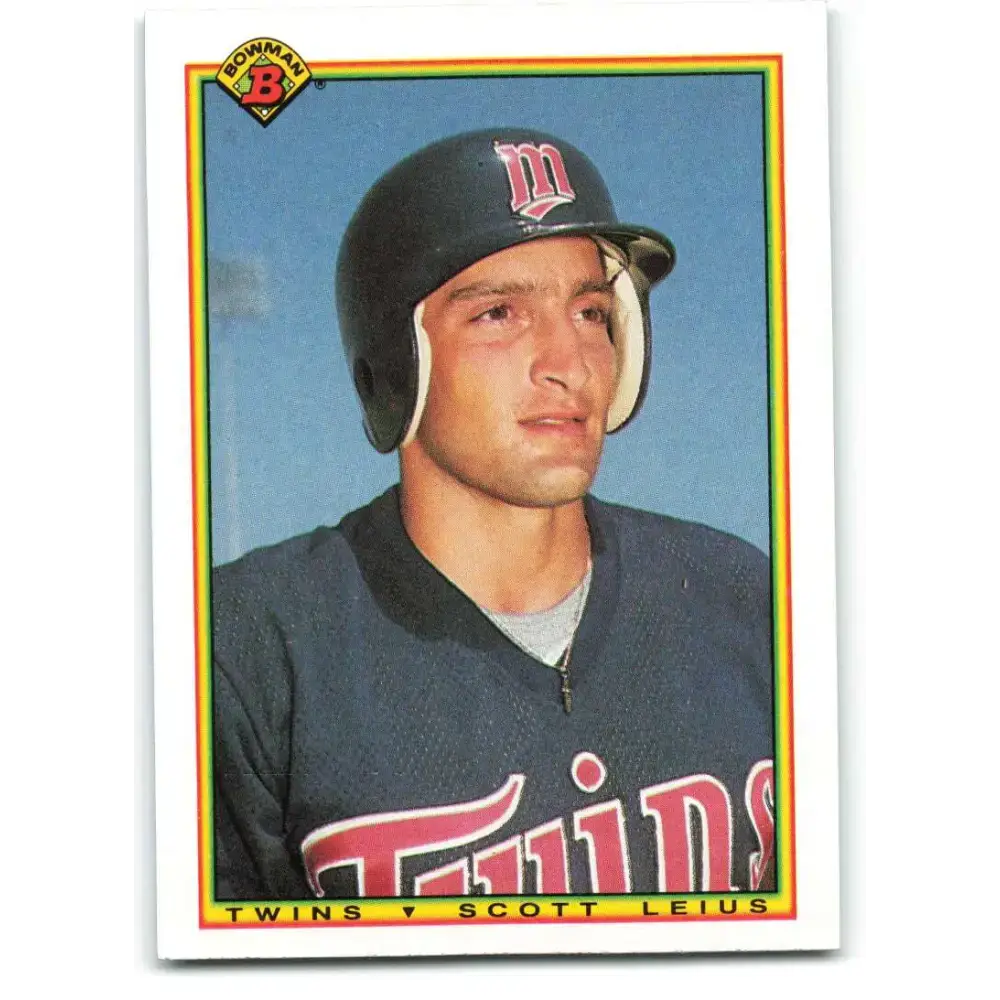 1990 Bowman #423 Scott Leius NM-MT RC Rookie Minnesota Twins Baseball Card