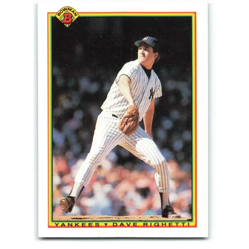 1990 Bowman #426 Dave Righetti NM-MT New York Yankees Baseball Card - Baseball Card Single