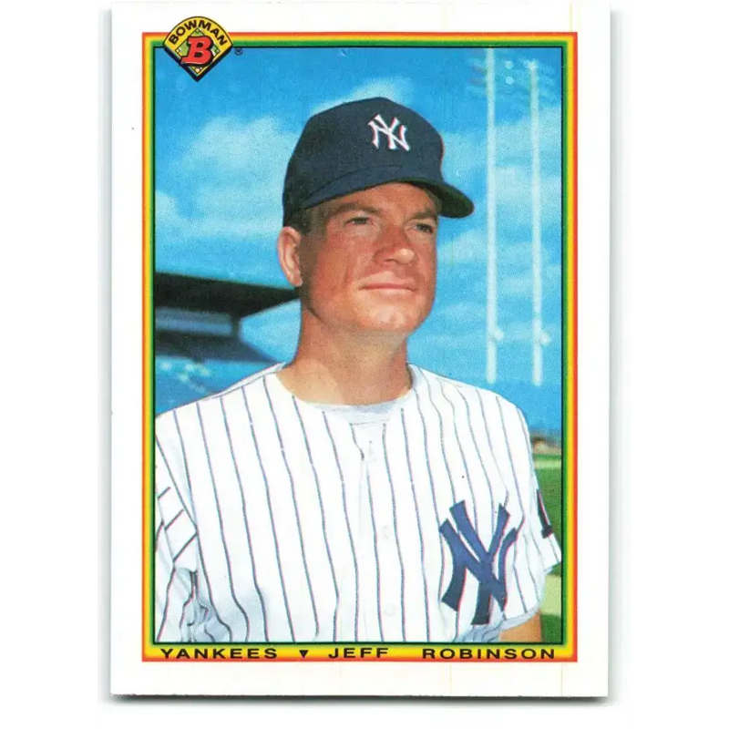 1990 Bowman #427 Jeff Robinson NM-MT New York Yankees Baseball Card - Baseball Card Single