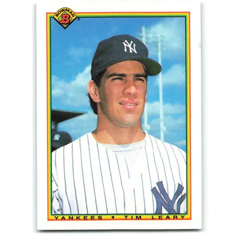 1990 Bowman #429 Tim Leary NM-MT New York Yankees Baseball Card - Baseball Card Single