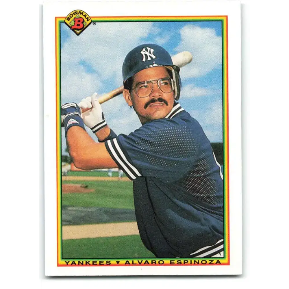 1990 Bowman #431 Alvaro Espinoza NM-MT New York Yankees Baseball Card - Baseball Card Single
