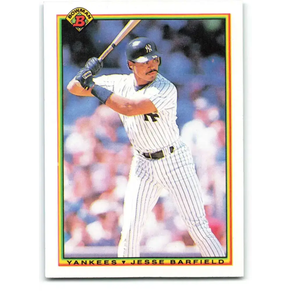 1990 Bowman #433 Jesse Barfield NM-MT New York Yankees Baseball Card - Baseball Card Single