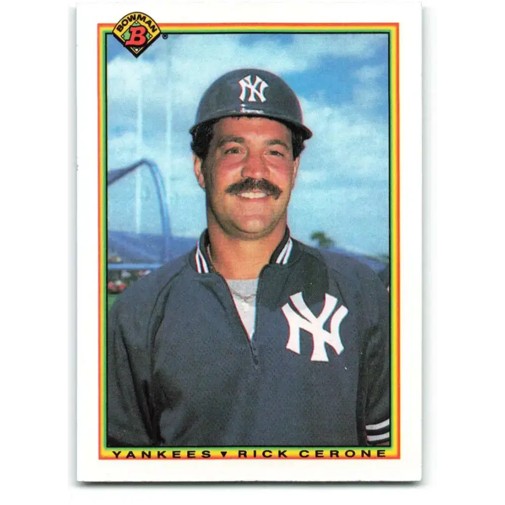 1990 Bowman #435 Rick Cerone NM-MT New York Yankees Baseball Card - Baseball Card Single