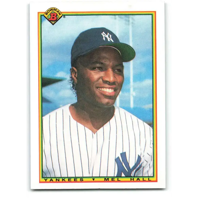 1990 Bowman #437 Mel Hall NM-MT New York Yankees Baseball Card - Baseball Card Single