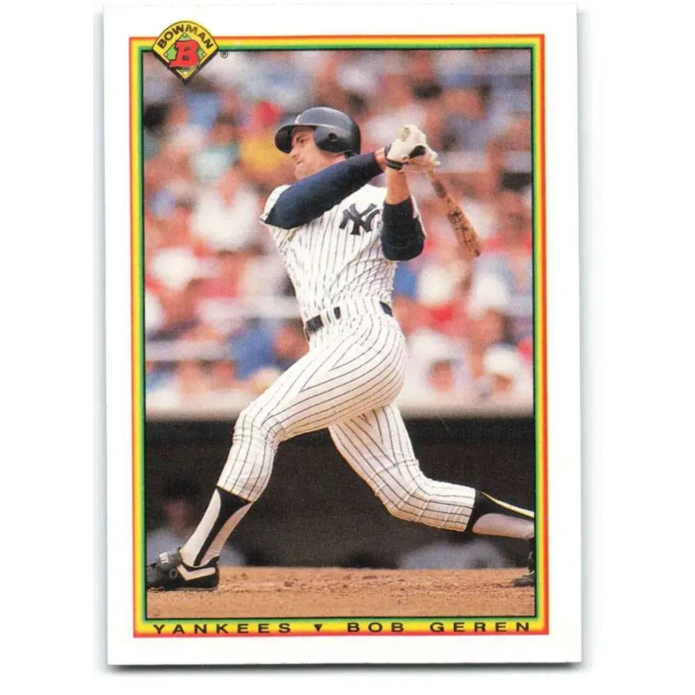 1990 Bowman #438 Bob Geren NM-MT New York Yankees Baseball Card - Baseball Card Single