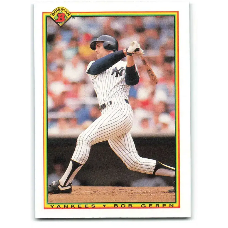 1990 Bowman #438 Bob Geren NM-MT New York Yankees Baseball Card - Baseball Card Single