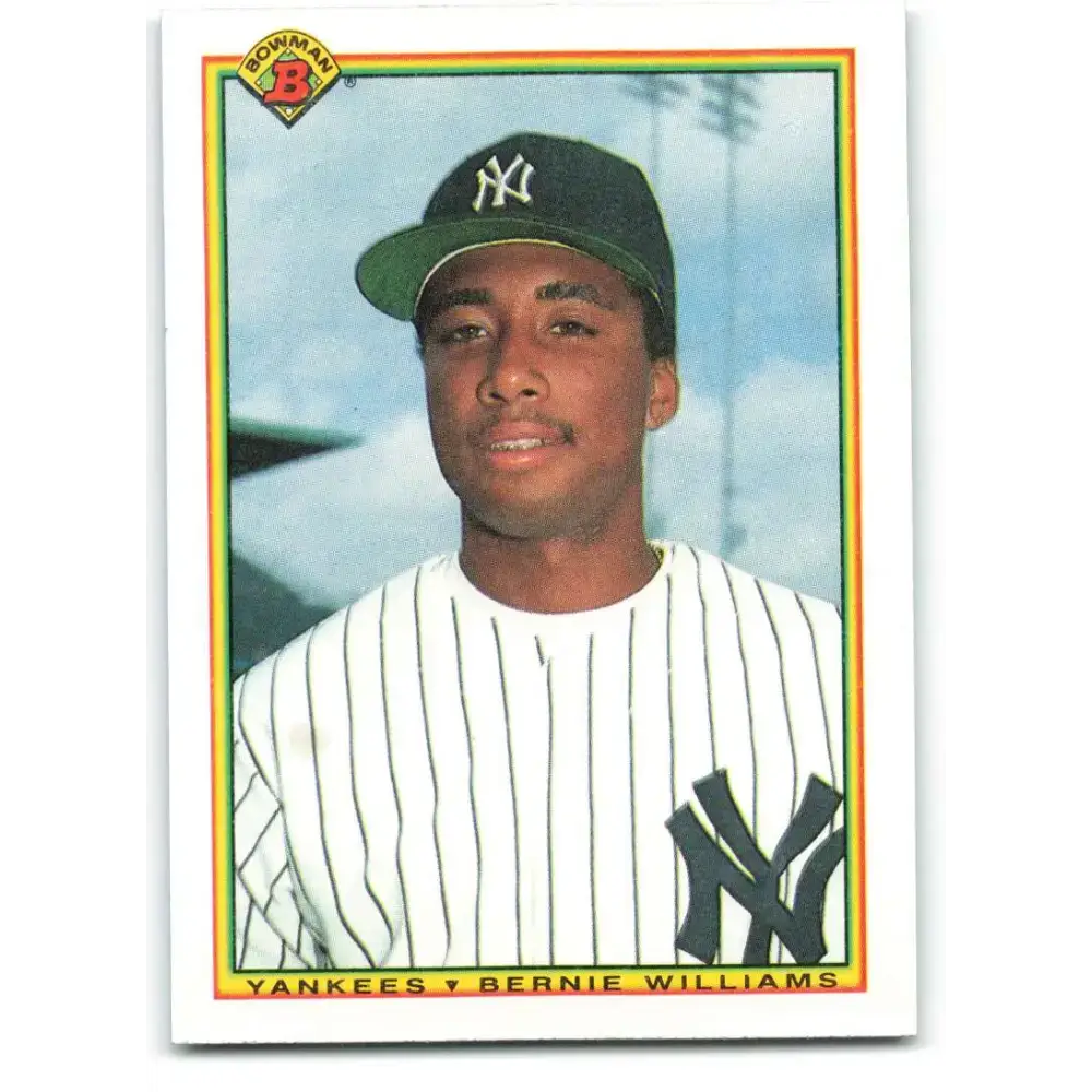 1990 Bowman #439 Bernie Williams NM-MT RC Rookie New York Yankees Baseball Card - Baseball Card Single