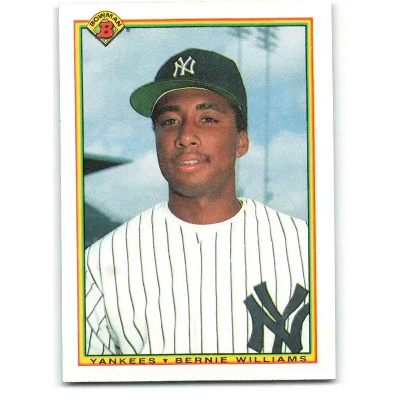 1990 Bowman #439 Bernie Williams NM-MT RC Rookie New York Yankees Baseball Card - Baseball Card Single