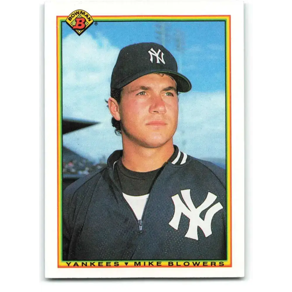 1990 Bowman #441 Mike Blowers NM-MT RC Rookie New York Yankees Baseball Card - Baseball Card Single