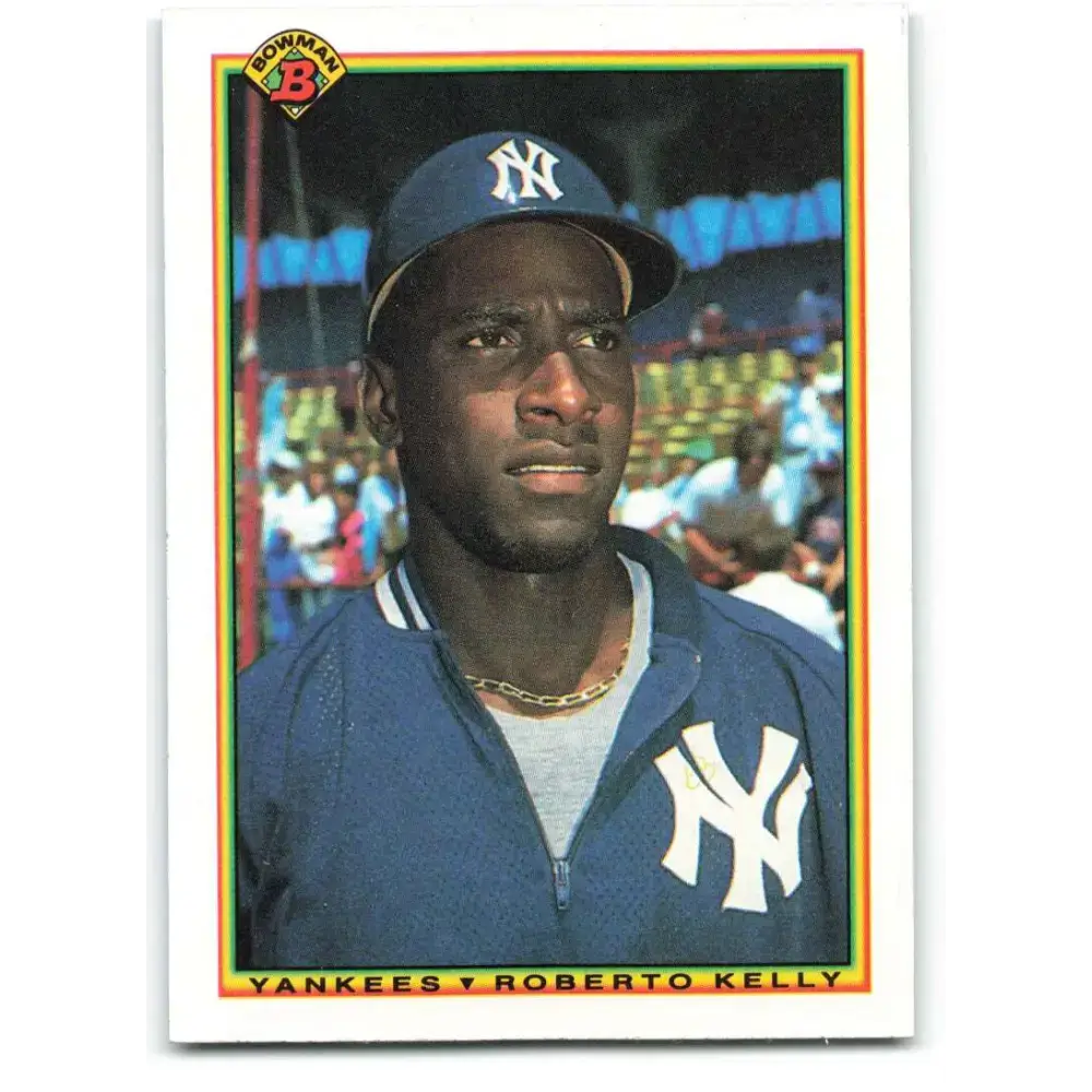 1990 Bowman #444 Roberto Kelly NM-MT New York Yankees Baseball Card - Baseball Card Single