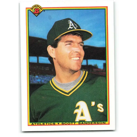 1990 Bowman #447 Scott Sanderson NM-MT Oakland Athletics Baseball Card
