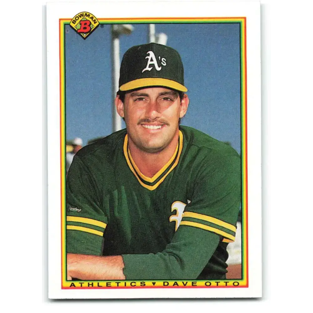 1990 Bowman #448 Dave Otto NM-MT Oakland Athletics Baseball Card - Baseball Card Single