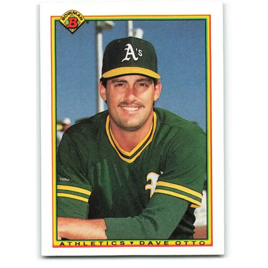 1990 Bowman #448 Dave Otto NM-MT Oakland Athletics Baseball Card