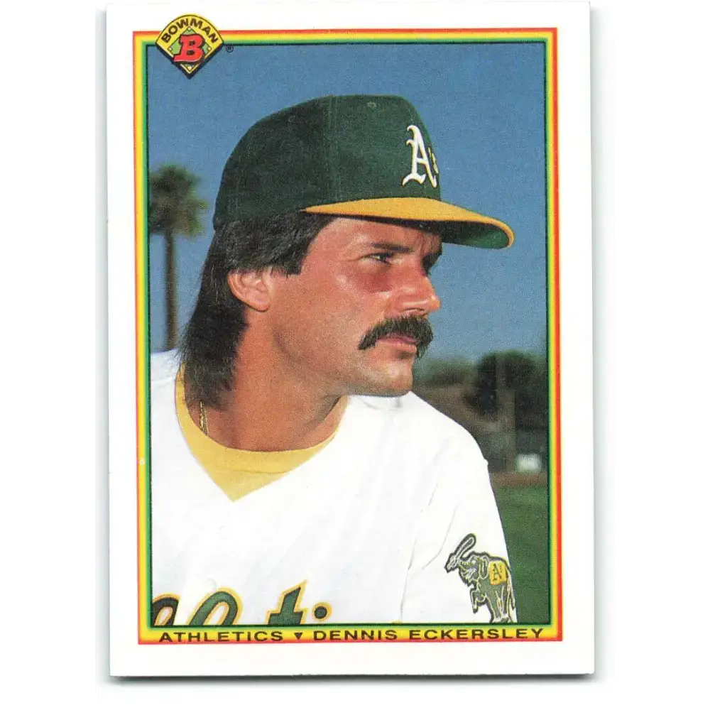 1990 Bowman #451 Dennis Eckersley NM-MT Oakland Athletics Baseball Card - Baseball Card Single