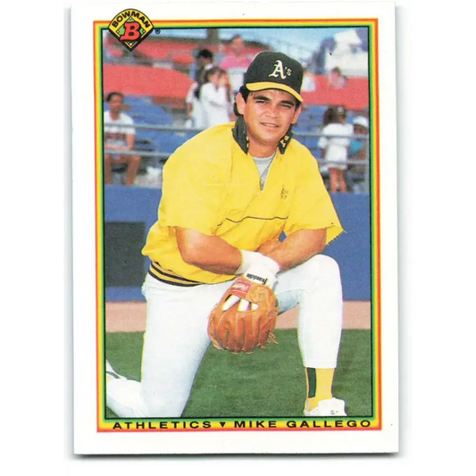 1990 Bowman #459 Mike Gallego NM-MT Oakland Athletics Baseball Card