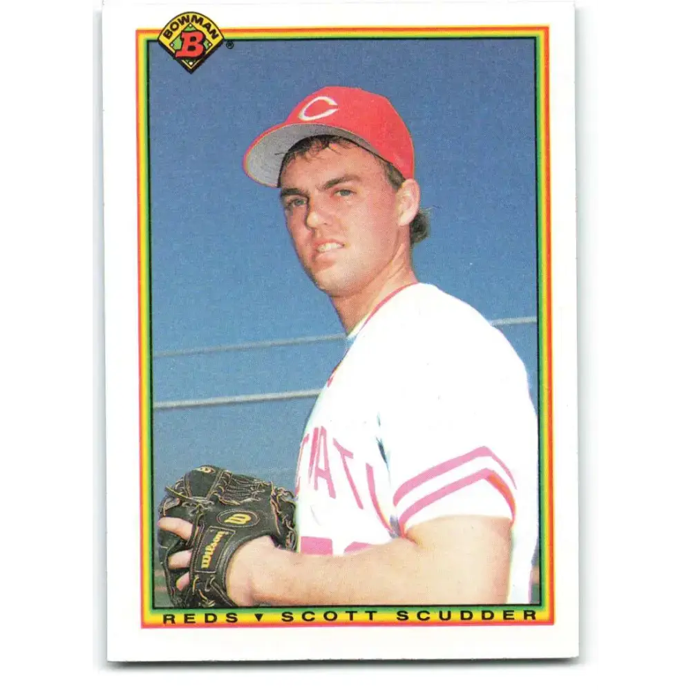 1990 Bowman #46 Scott Scudder NM-MT Cincinnati Reds Baseball Card - Baseball Card Single
